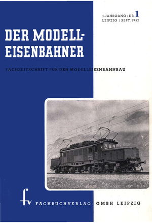 ModellEisenBahner Issue 001 September 1952