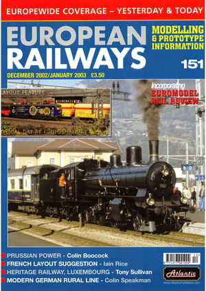 European Railways Issue 151  December 2002 January 2003