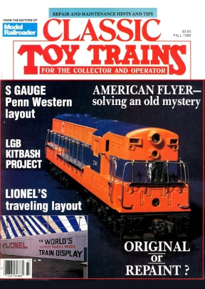 Classic Toy Trains Vol.1 No 3 Fall 1988