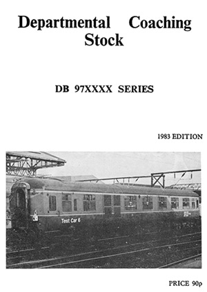Departmental Coaching Stock DB 97XXXX Series 1983 edition