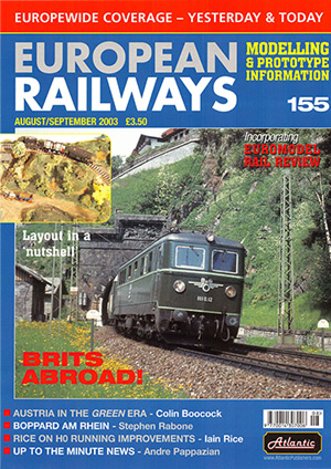 European Railways Issue 155 Augst September 2003