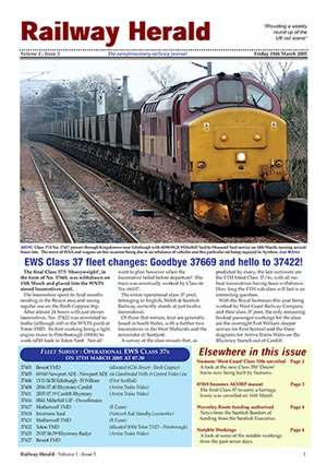 Railway Herald Volume 1 Issue 5 Friday 18th March 2005
