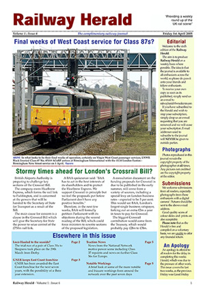 Railway Herald Volume 1 Issue 6 Friday 1st April 2005