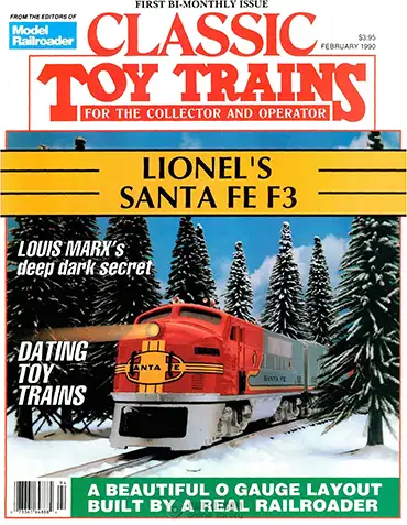 Classic Toy Trains Vol 3 No 1 February 1990