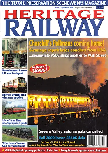 Heritage Railway No 17 August 22-September 21 2000